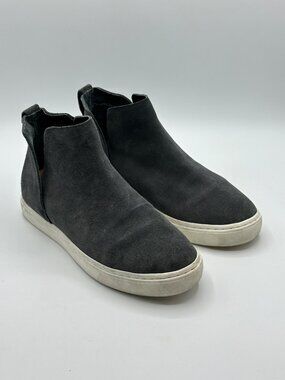 Birdies Women's The Falcon Water Resistant Sneaker Bootie Gray Suede Size 6